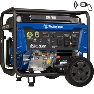 WESTINGHOUSE WGEN7500 – 7500 WATT ELECTRIC START PORTABLE GENERATOR BLUE NEW